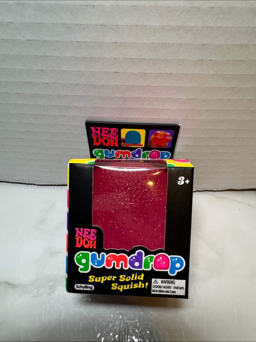 New NeeDoh Gumdrop Super Solid Squish - Pink